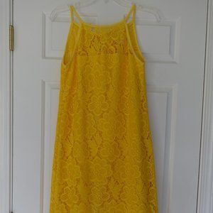 3/$25 Yellow Lace Shift Dress